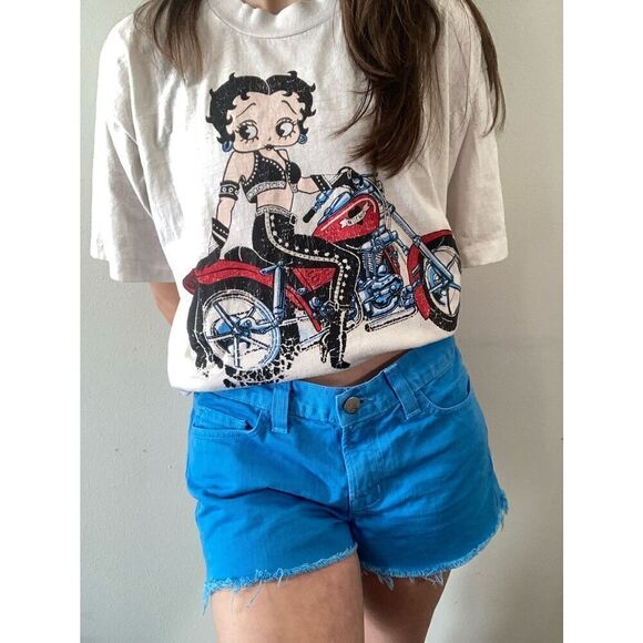 J Brand Blue Bonnet Cut Off Shorts Size 27/4 - Bright and Vibrant Color! 💙 - Picture 1 of 10